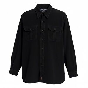 Mens Large Polo Sport Ralph Lauren Heavy Cotton Corduroy Button Up Shirt Shacket